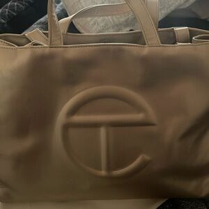 Large gold telfar bag